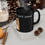 Spirit Animal 11oz Black Mug