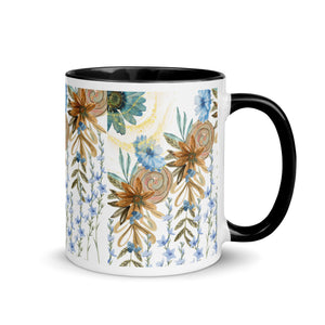 Sapphire Blooms Mug