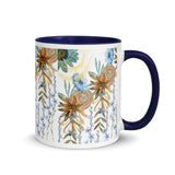 Sapphire Blooms Mug