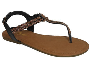 Black thong Sandal