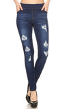 High waisted skinny Denim Jeggings Jeans