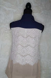 Navy/Peach Lace top