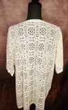 Latte/Beige Lace short sleeve top